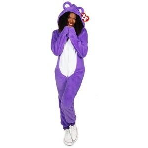 Purple Beanie Baby onesie
